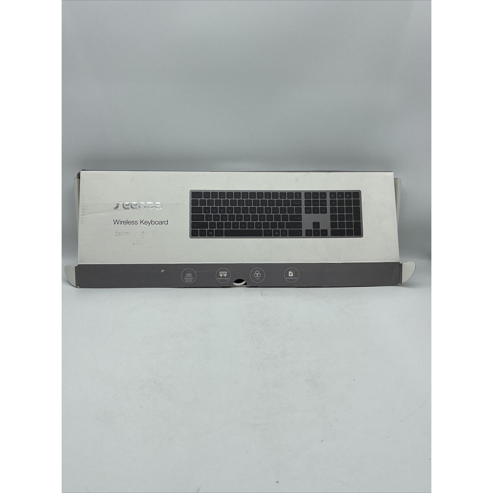 Seenda Wireless Black Keyboard for Windows Recharable battery Blueetooth